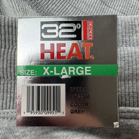 32 Degrees Heat Mens Size X-Large Grey Jogger Sweat Track Pant Gray Athletic New - Picture 7 of 13